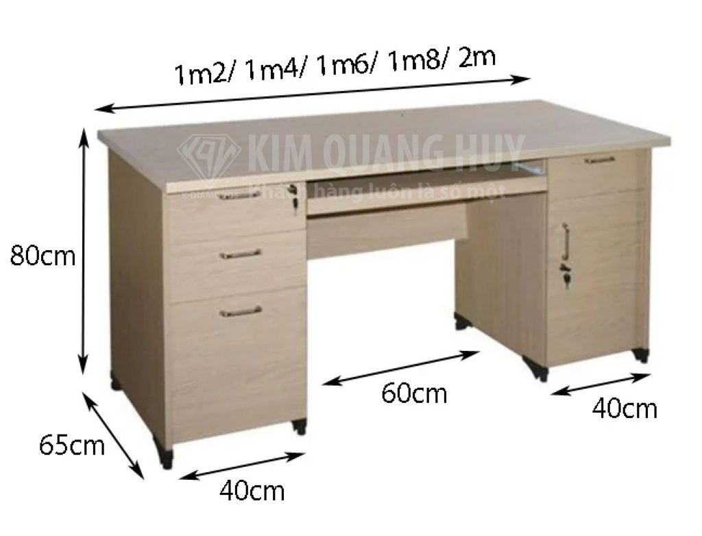 kích thước bàn làm việc