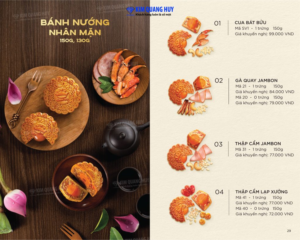 bánh nướng nhân mặn