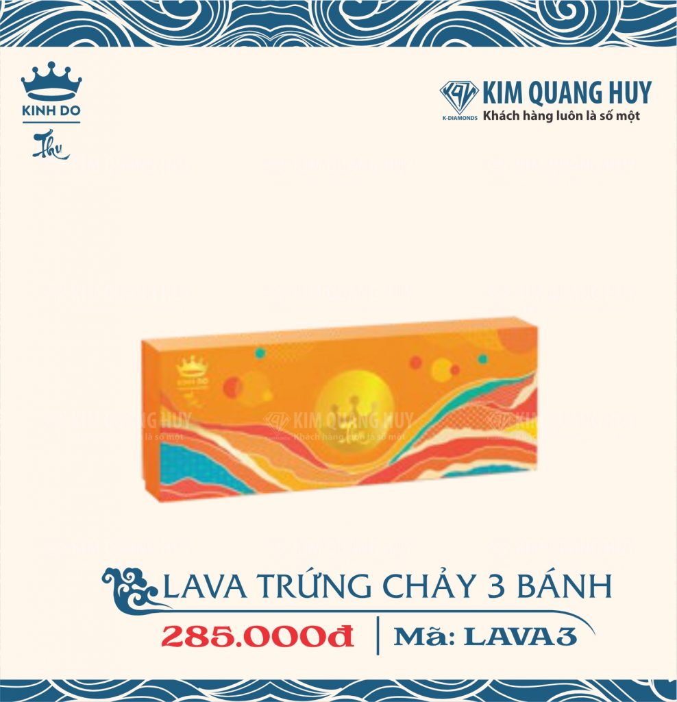 Lava trứng chảy hộp 3 bánh