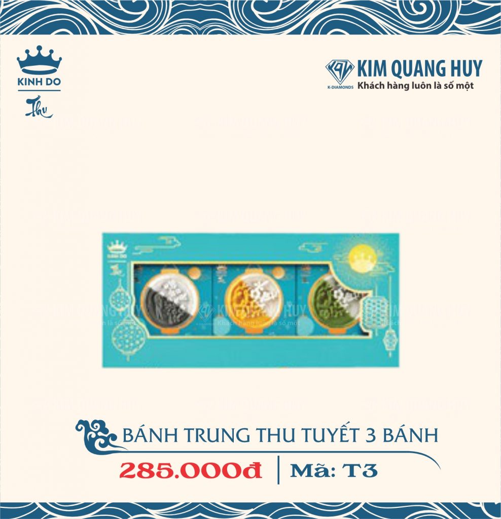 Bánh Trung Thu Tuyết Hộp 3 Bánh