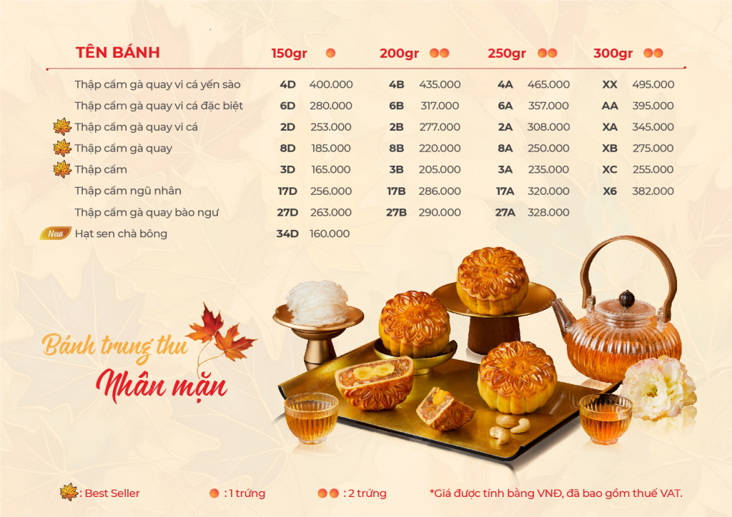 bánh trung thu Givral nhân mặn