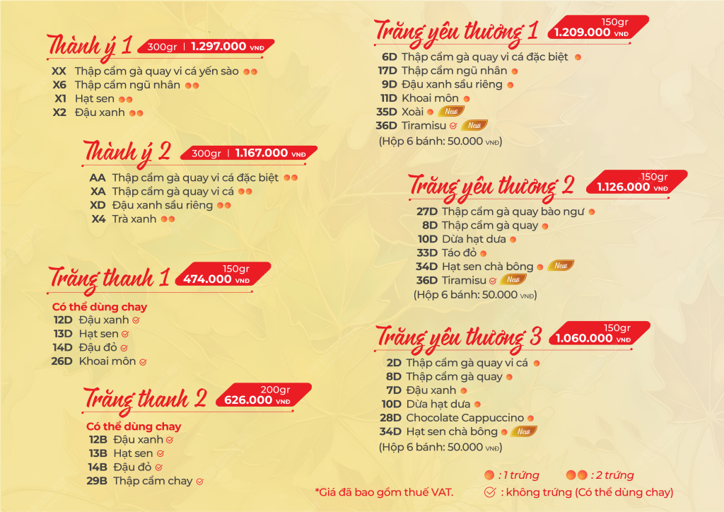Combo bánh trung thu Givral 2026
