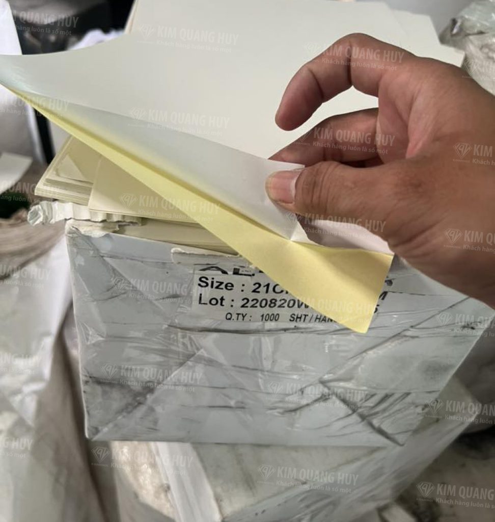 giấy decal đế vàng