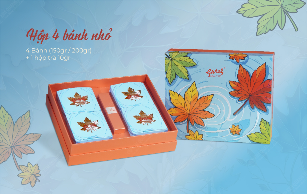 Bánh Trung Thu Givral - Hộp 4 Bánh Nhỏ