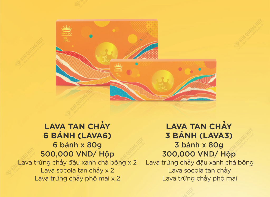 Bánh Trung Thu - TRĂNG VÀNG LAVA TRỨNG CHẢY