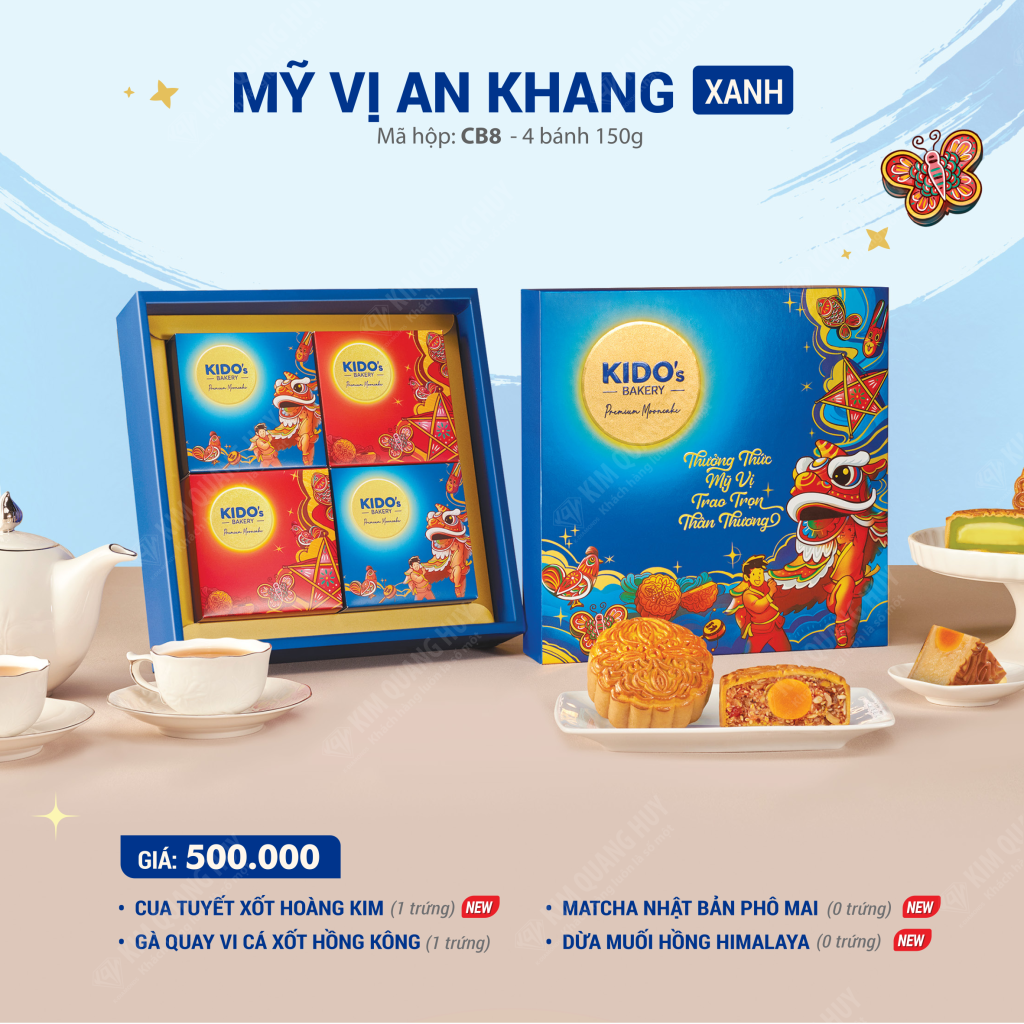 Bánh trung thu Kido - Mỹ Vị An Khang xanh