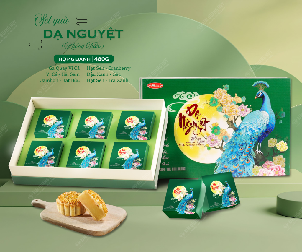 Bánh trung thu Bibica - Set quà Dạ Nguyệt Khổng Tước