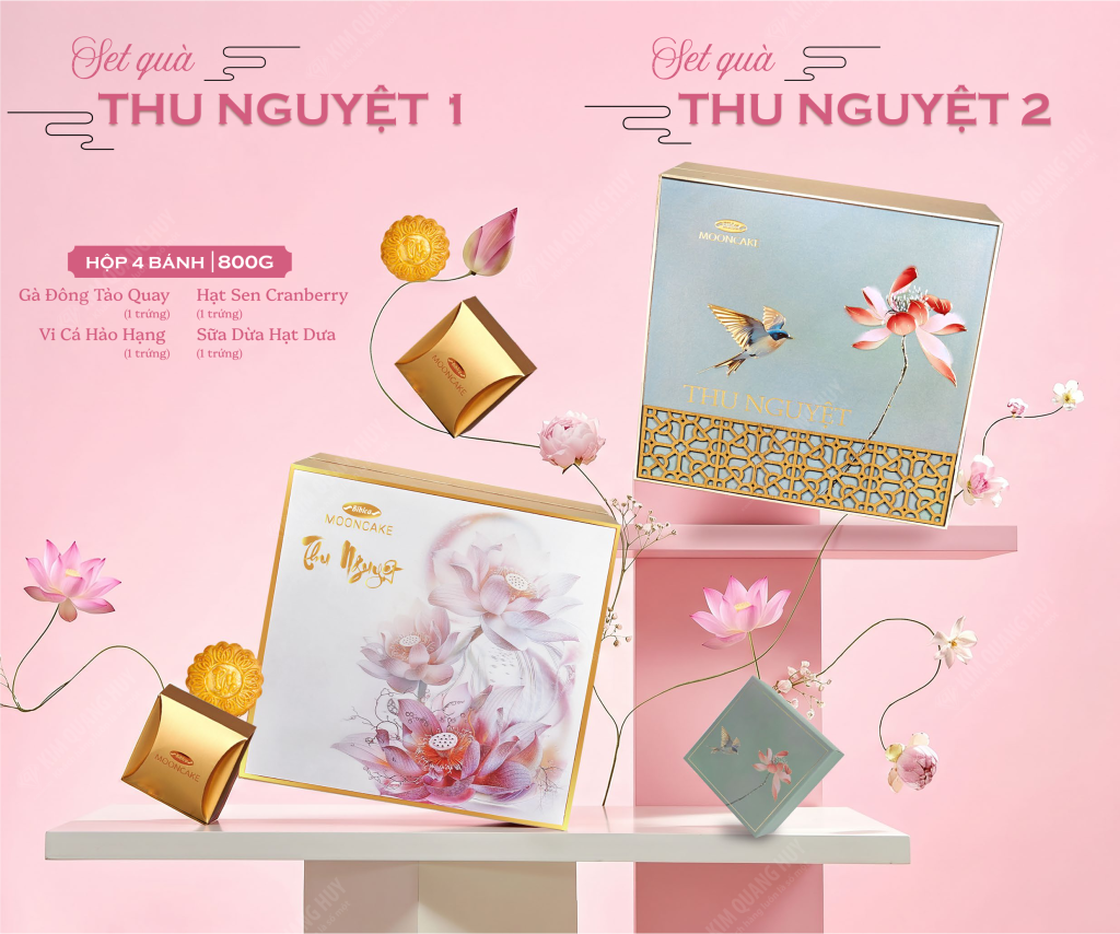 Bánh trung thu Bibica - Set quà Thu Nguyệt 1,2